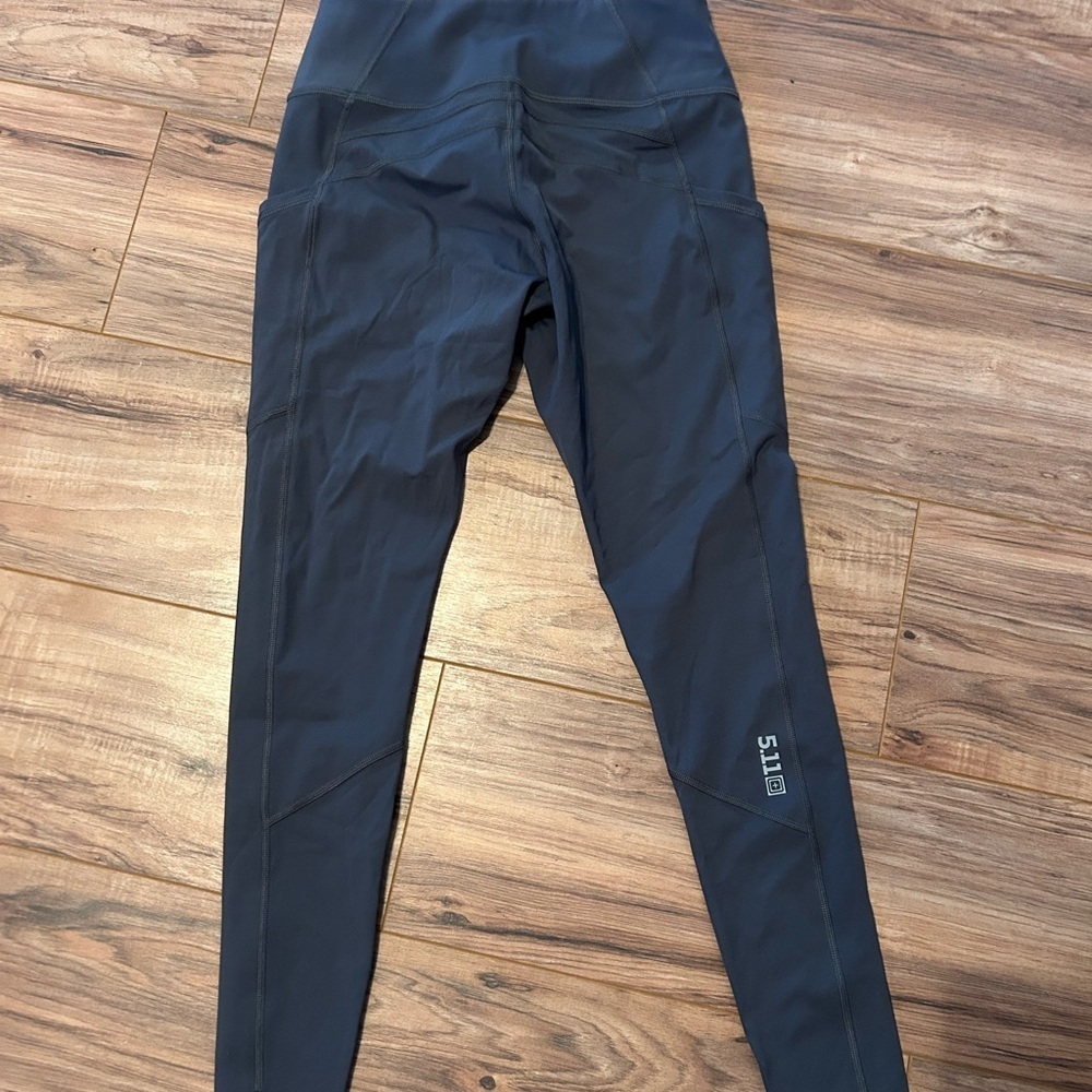5.11 Tactical Gray Training Leggings S | Performance Fit, Gray Athleisure - Picture 3 of 6
